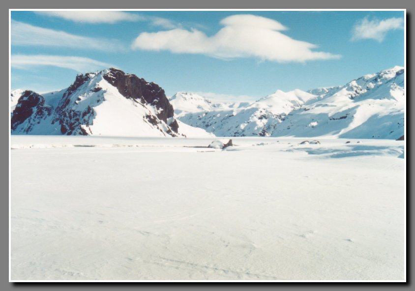 We are approaching Thorsmork valley, seen to the right.